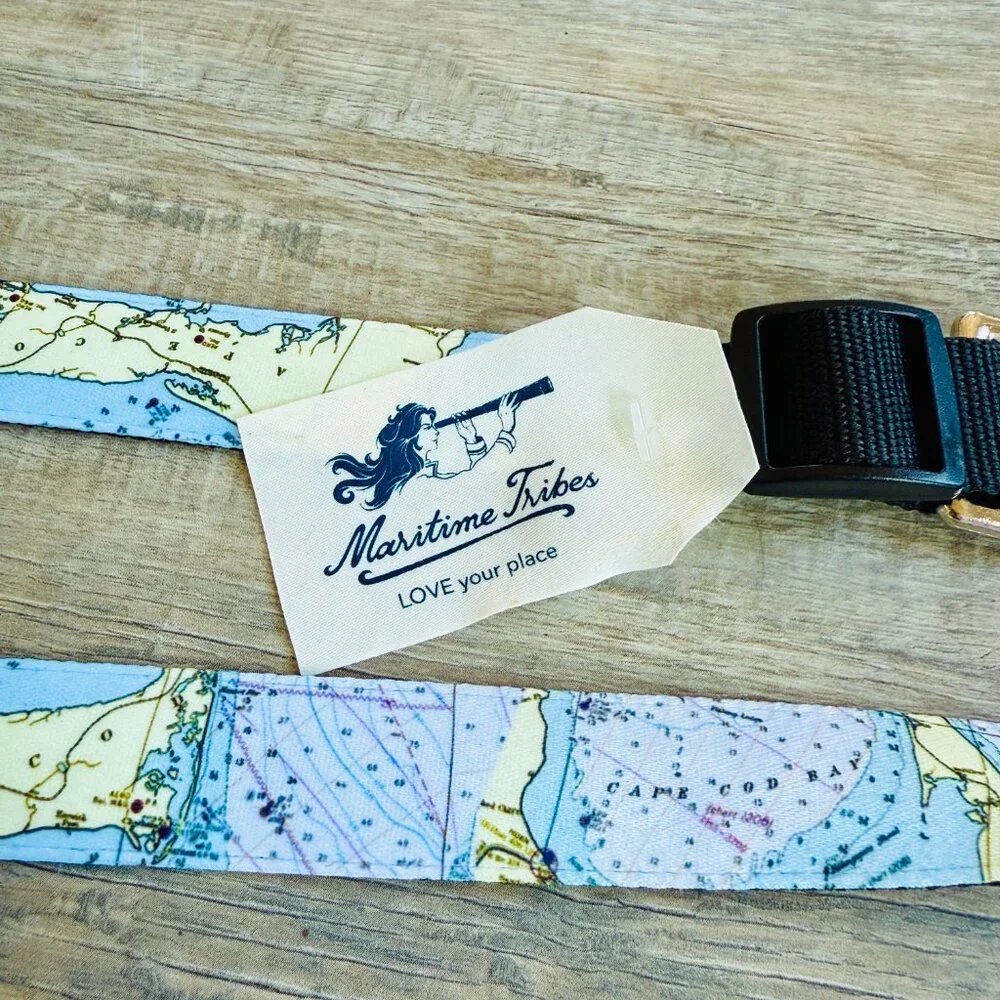 NEW with TAGS Designer Dog Leash with Map of Cape Cod
